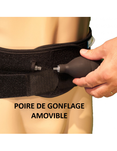 AIR LOMBAIRE® L4 L5 S1: Ceinture lombaire gonflable 21cm sans balei...