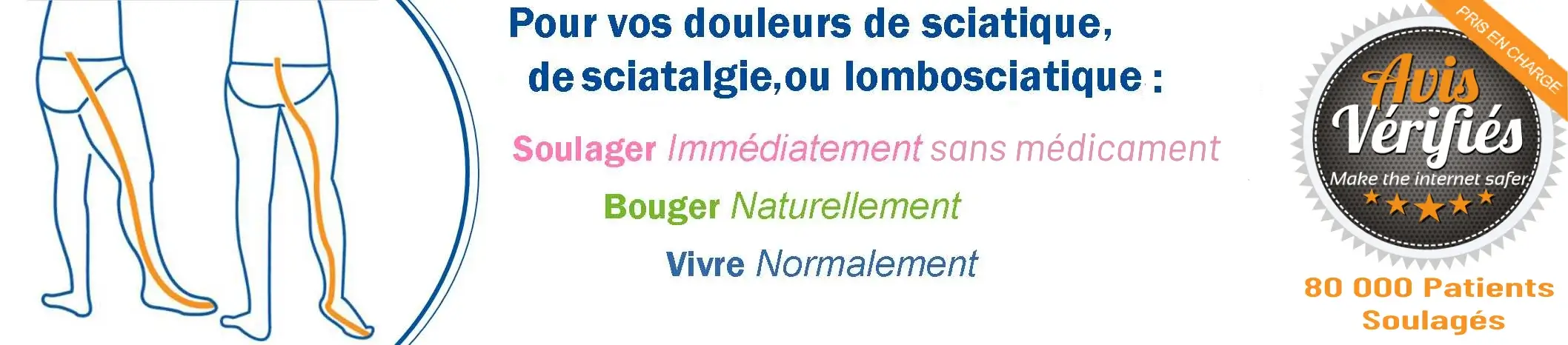 Notre promesse pour votre sciatique Soulager, Bouger, Vivre